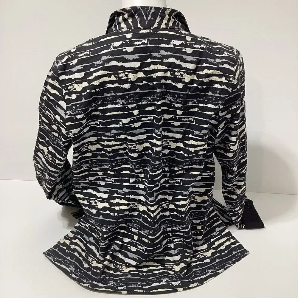 Beppa Cotton Blazer Abstract Design - Picture 5 of 6